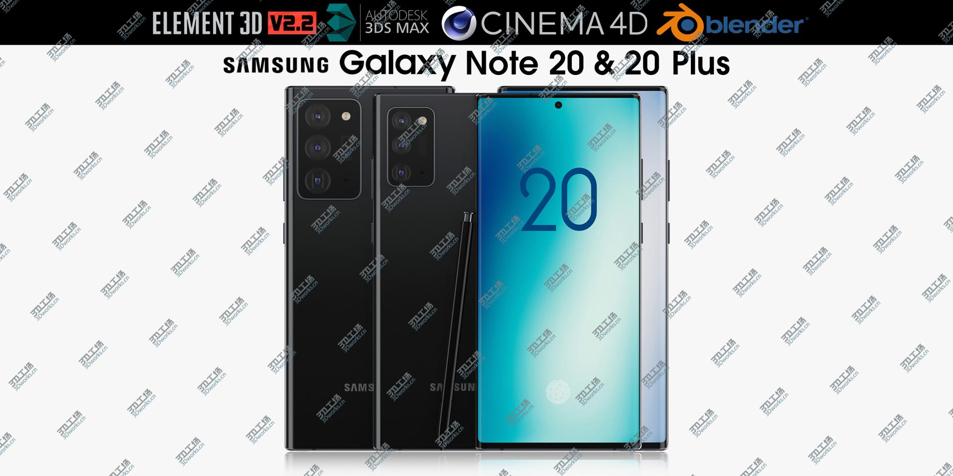 images/goods_img/202105074/3D Samsung Galaxy Note 20 & 20 Plus black/2.jpg